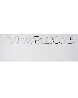 National Tree Company 50 Halloween Unwelcome Neon Style Sign