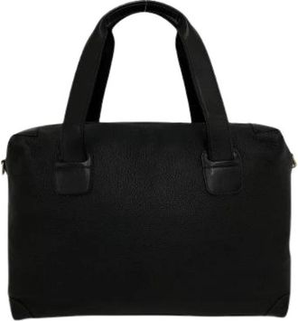 Gucci Pre-owned Leren 2way Boston Tas - Dames - Vintage Handtas - Zwart - ONE Size - Leer - Vintage