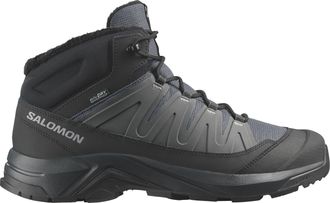 Salomon Winterstiefel SALOMON X-ADVENTURE COLDRUSH WP, Herren, Gr. 42,5, asphalt, schwarz, alloy, Leder, Textil, Schuhe Winterstiefel, Winterschuhe, Winterboo