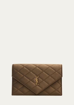 Saint Laurent YSL Small Quilted Wallet on Chain