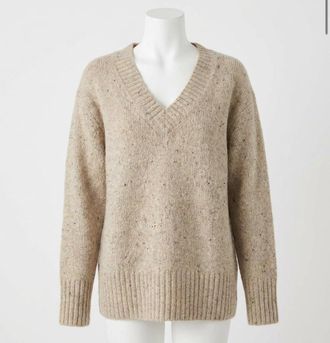 Faherty Driftwood Donegal Sweater In Oatcake