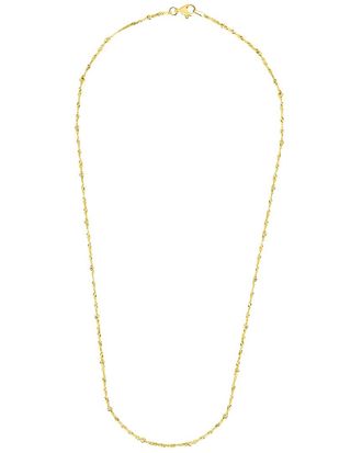 Sterling Forever 14K Gold Janina Twisted Beaded Chain Necklace