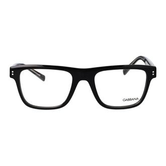 Dolce & Gabbana Squared Optical Frame - unisex - Dolce & Gabbana - Glasses - Black - 53 MM - Accessories