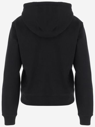 Burberry Womens Hooded Cotton Sweatshirt Black Knitwear Sweater