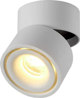 OEM Projecteur Led - 12 W - Puce Cob 10x10 Mm - Orientation 360&deg; - Plafonnier Applique Murale - Aluminium - 3000 K - Classe &Eacute;nerg&eacute;tique A+ - Unit&eacute;