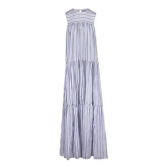 Semicouture Maxi Dresses, female, Multicolor, Size: L Luigia Long Striped Dress