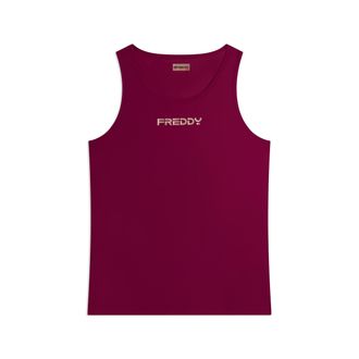 Freddy Canotta regular in tessuto quick dry con retro vogatore