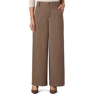 Wit & Wisdom Whitney Skyrise Wide Leg Trousers in Sand/cacao Powder at Nordstrom, Size 2