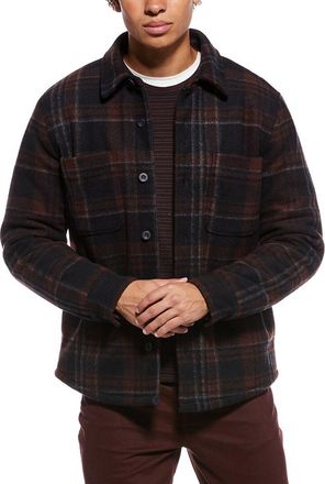 Vince Plaid Shirt Jacket