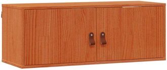 vidaXL Armario De Pared Con Estante 2 Pcs Marr&oacute;n Cera 80 X 30 X 30 Cm Vidaxl