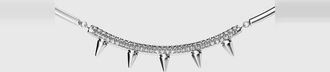Diesel Stainless Steel Chain Necklace - Necklaces - Unisex - Silver