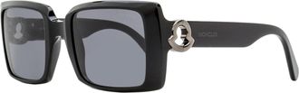 Moncler Womens Promenade Sunglasses ML0244 01A Black 53mm