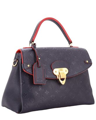 Louis Vuitton Blue Monogram Empreinte Georges MM (Authentic Pre-Loved)
