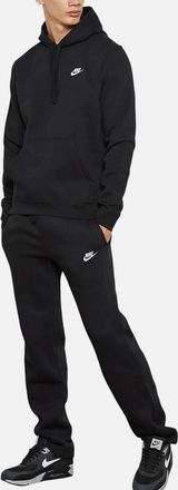 Nike Mens NIKE BV2654 Mens Tracksuits Club Fleece Hoodie Jogger Loose Fit Sportswear Black - Size: 38