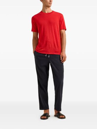 Orlebar Brown Linen Crew-Neck T-Shirt - Red