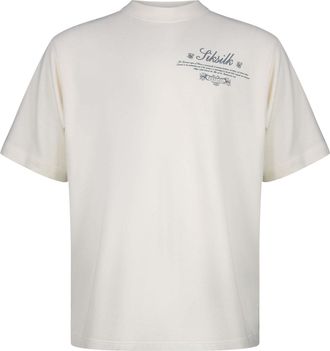 Siksilk T-Shirt SIKSILK Siksilk T-Shirt Graphic, Herren, Gr. XL, ecru, Obermaterial: 100% Baumwolle CO., Shirts T-Shirt