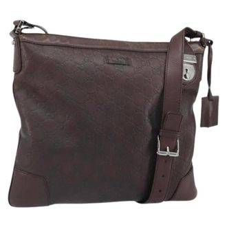 Gucci Pre-owned Canvas Cross Body Bag - Dames - Pre-owned - Bruin - Maat: ONE Size