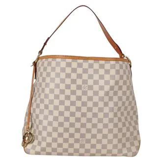 Louis Vuitton Delightful Nm Damier White Canvas Bag (Pre-Owned)