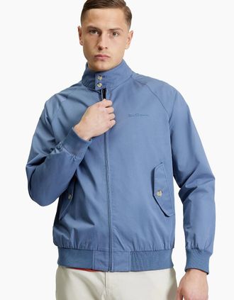 Ben Sherman Mens Signature Harrington Jacket | Indigo - Blue - Size: Regular/40