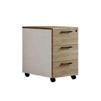 MondoViro C&oacute;moda blanca con 3 cajones 40x55 cm 58h