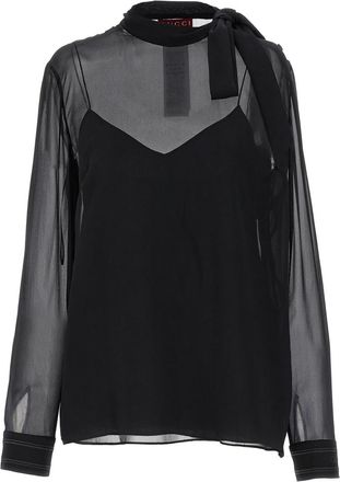 Gucci Black Georgette blouse
