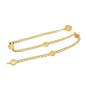 Chanel Pre-owned Belts, female, Yellow, Size: ONE SIZE Pre-owned Medallion Belt
