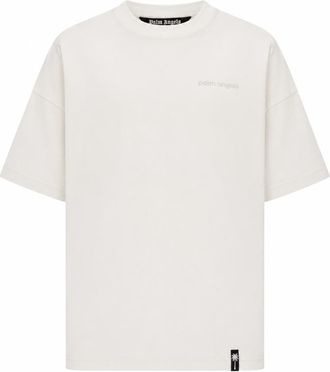 Palm Angels Off White Crew Neck T-Shirt