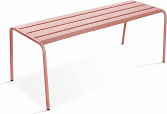 Oviala Banco de interior de metal arcilla