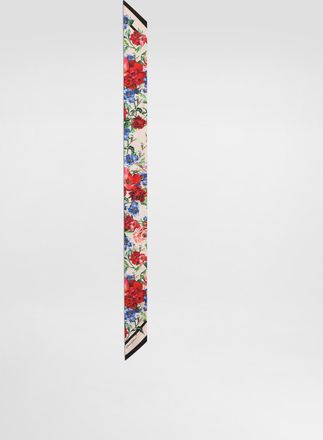 Dolce & Gabbana Floral-print Twill Headscarf (6x100) - Woman Scarves And Silks Print Onesize