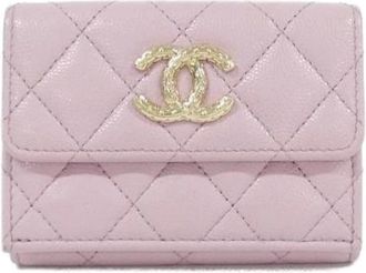 Chanel Pre-owned Wallets, female, Pink, Size: ONE SIZE Pre-owned Vintage Wallet