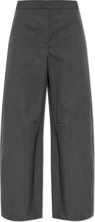 Samsøe & Samsøe Broeken, Dames, Grijs, XS, Wol, Saroko Broeken