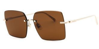 Ferragamo SF311S 745 Womens Sunglasses Gold Size 60