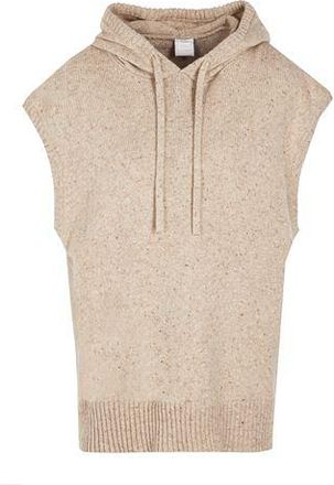 8 by YOOX BRUSHED KNIT OVERSIZED HOODIE VEST