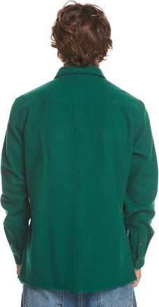 Quiksilver Langarmhemd QUIKSILVER Salterhill, Herren, Gr. XS, US-Gr&ouml;ssen, gr&uuml;n (gr&uuml;ner pastures), Obermaterial: 57% Wolle, 25% Microfaser, 13% Modacryl, 5% Nylon