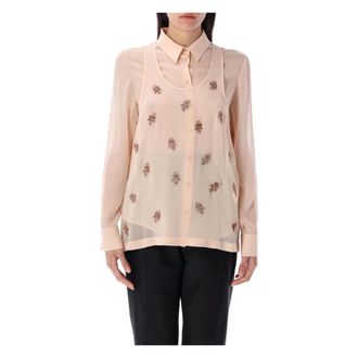 Fendi Dames, Blouses & Shirts, Roze, Maat: XS Zijde