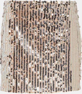 Rotate Sequined miniskirt