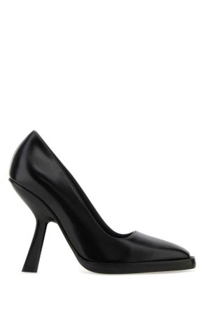 Ferragamo Black Leather Anser X5 Pumps