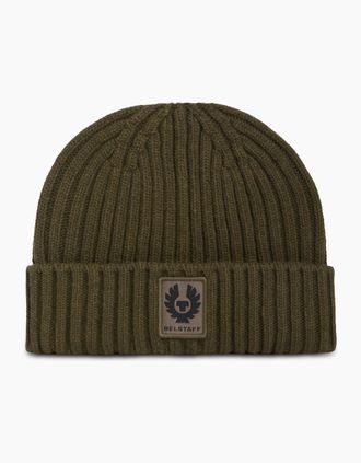 Belstaff Mens Watch Beanie Hat Green - Size: OS