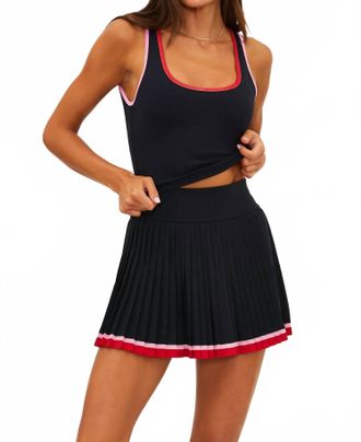Beach Riot Ash Racerback Top In Royal Noir Matte