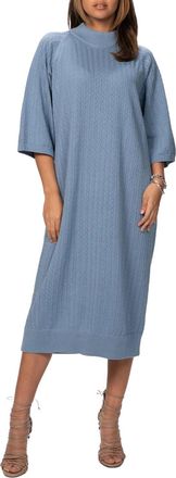 Mr. Mittens Lace Dress In Faded Denim