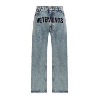 VETEMENTS Heren, Jeans, Blauw, Maat: W34 Katoen