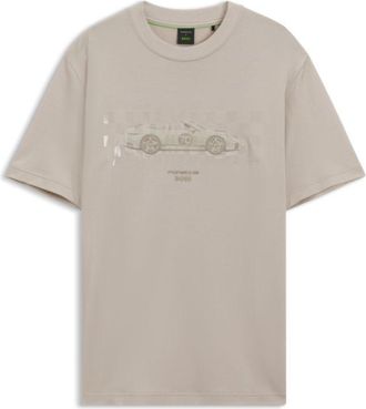 BOSS Porsche x T-shirt with glossy artwork