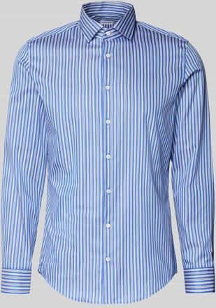 Seidensticker Slim Fit Business Hemd aus Baumwolle mit Kentkragen in Royal, Größe 38