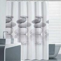 OEM Cortina De Ducha Antimoho, Impermeable, Lavable Y Antibacteriana De Poli&eacute;ster Gris Guijarro (180x180) - Crezuo