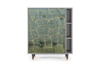 StoryZ Aparador azul-verde 2 cajones y 2 puertas L 94 cm