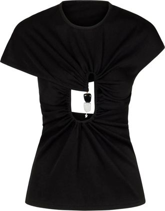 CHRISTOPHER ESBER Geribbelde tanktop - Zwart