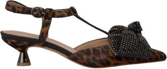 Alma En Pena Mini strik hak schoen - Dames - Pumps - Bruin - 37 EU - Schoenen