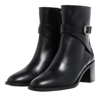 Stuart Weitzman Boots & Ankle Boots - Esme Belted Zip Bootie - black - Boots & Ankle Boots for ladies