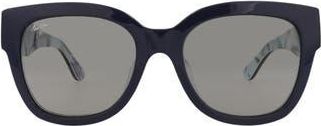Maui Jim 54mm Square Sunglasses in Navy Navy Grey at Nordstrom Rack