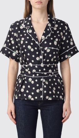 Dolce & Gabbana Camicia in seta con stampa floreale